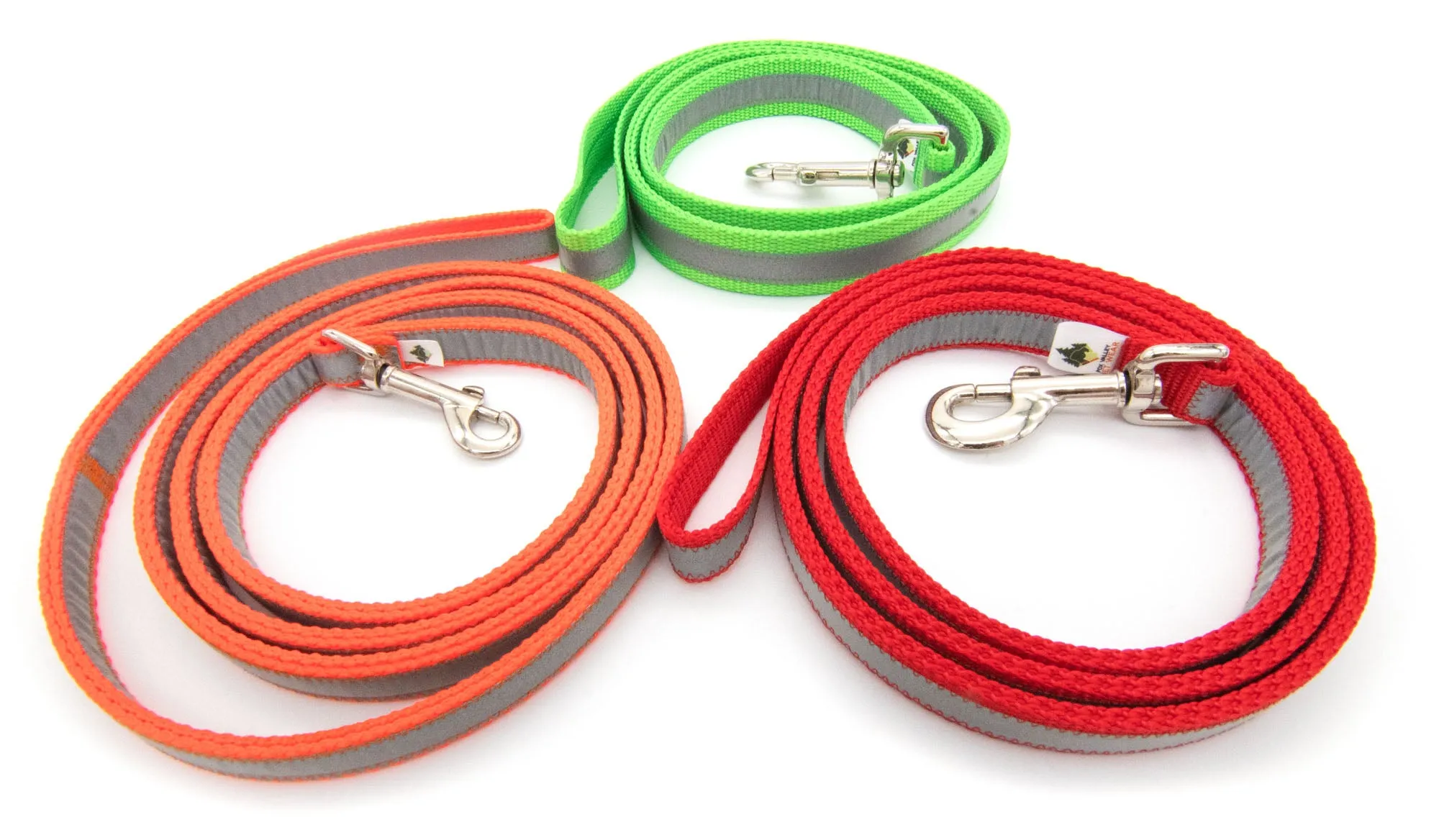 2-Ply Heavy Duty Leash | Solid or Reflective | 3 widths, 20 colors