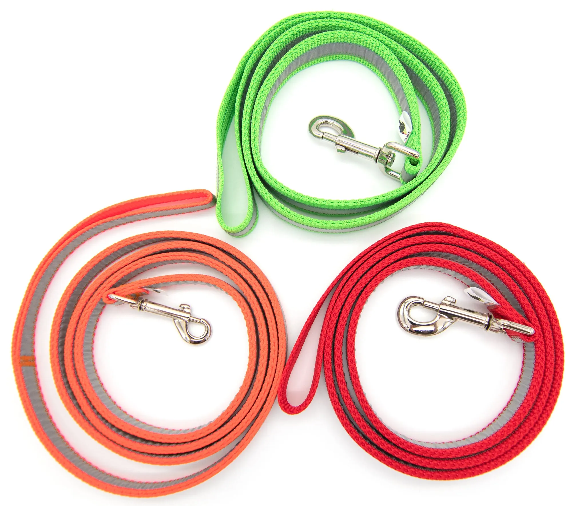 2-Ply Heavy Duty Leash | Solid or Reflective | 3 widths, 20 colors