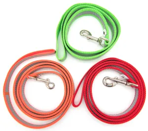 2-Ply Heavy Duty Leash | Solid or Reflective | 3 widths, 20 colors
