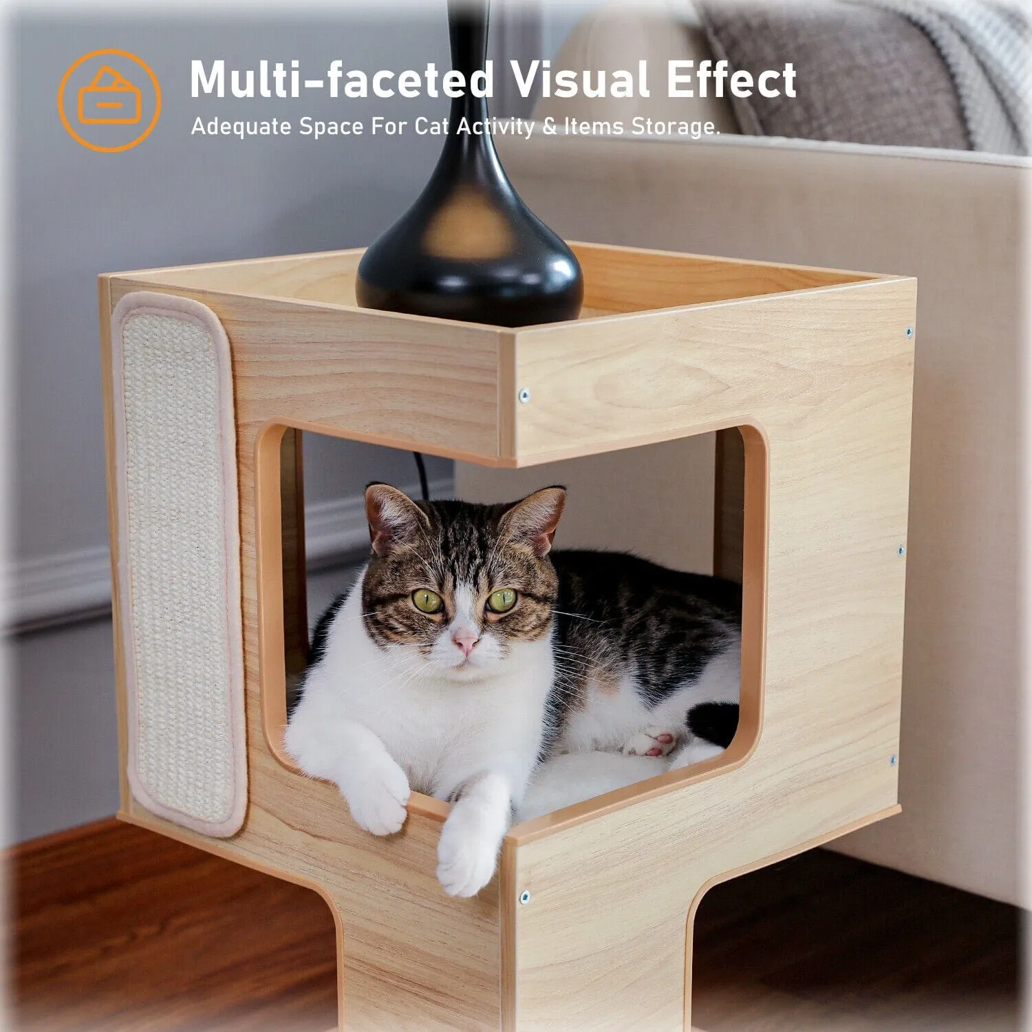 23" Cat Scratching Post / Tree / Pole Side Table