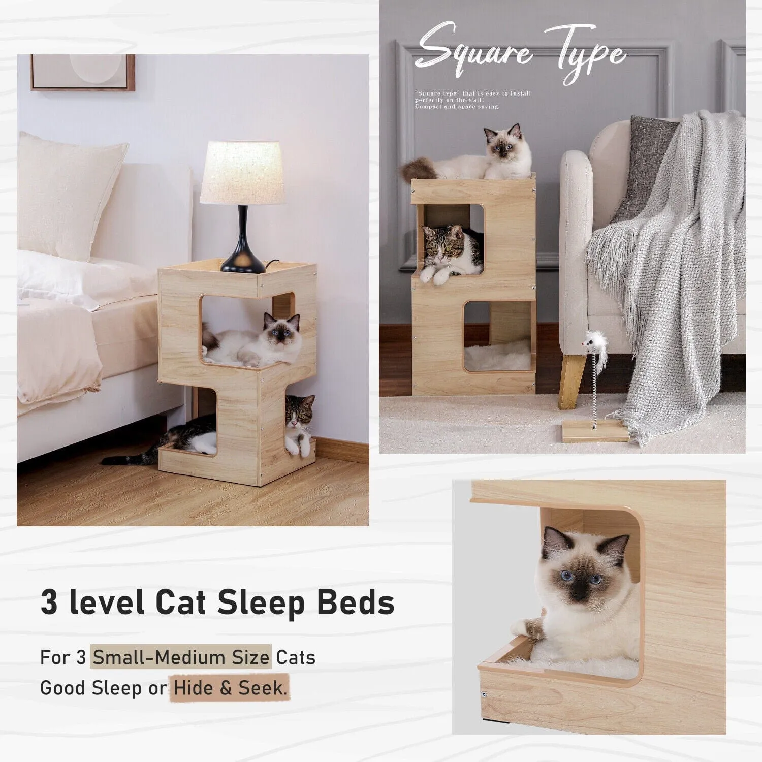 23" Cat Scratching Post / Tree / Pole Side Table