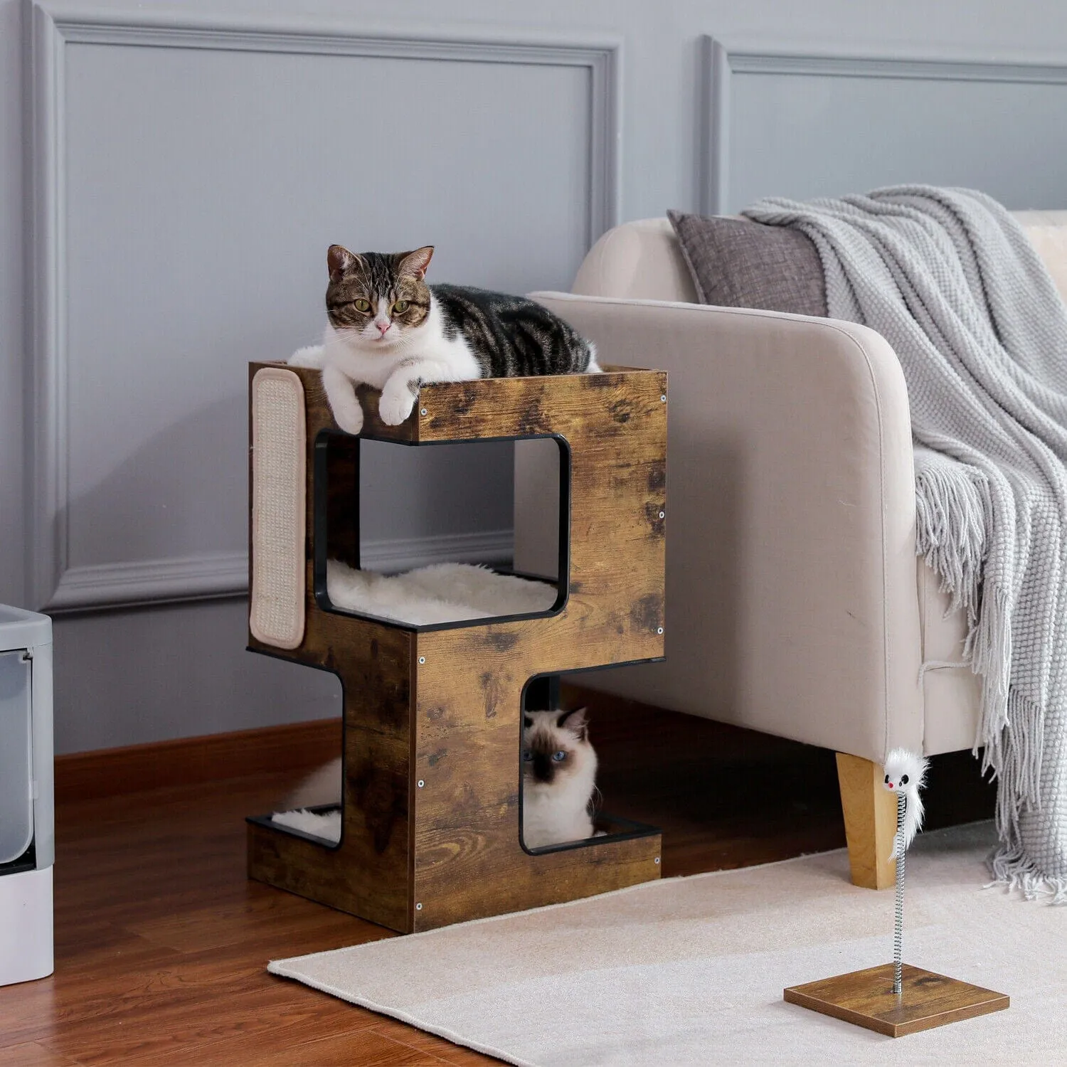 23" Cat Scratching Post / Tree / Pole Side Table