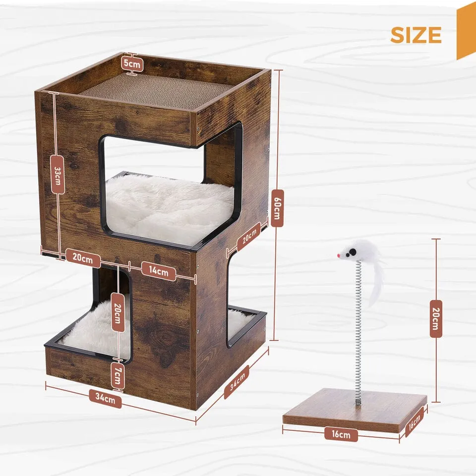 23" Cat Scratching Post / Tree / Pole Side Table