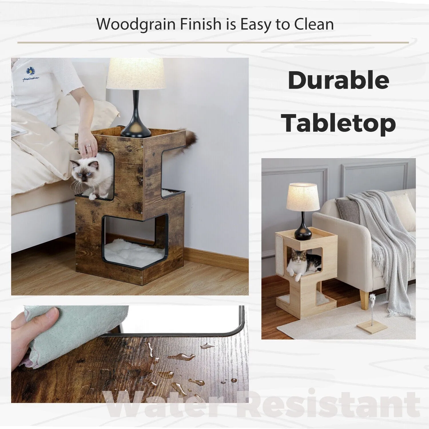 23" Cat Scratching Post / Tree / Pole Side Table