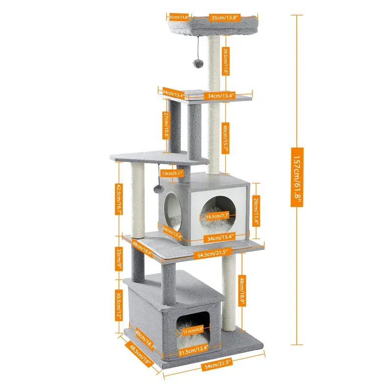 61.8" Cat Tree