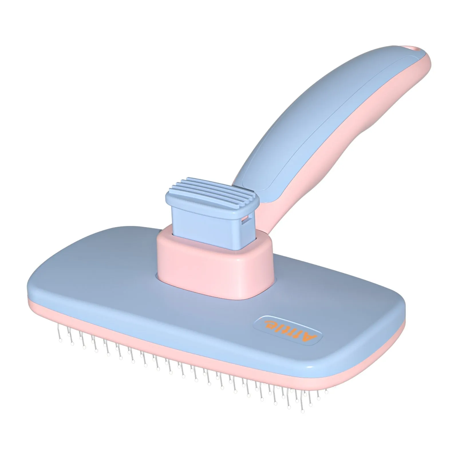 Aiitle Pet Self Cleaning Slicker Hair Brush Green