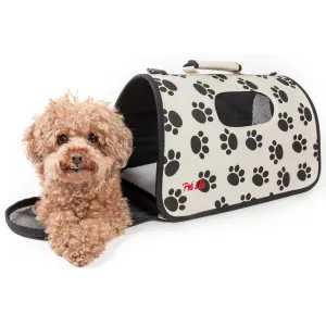 Airline approved folding pet carrier with leash holder and thermal insulation. Explorer