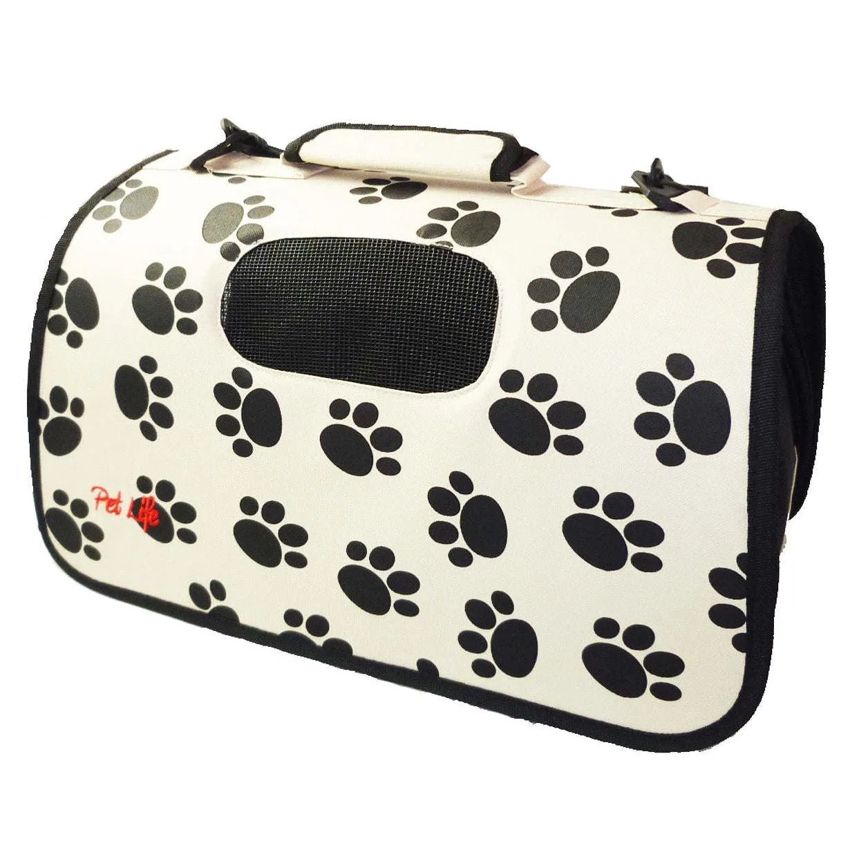 Airline approved folding pet carrier with leash holder and thermal insulation. Explorer