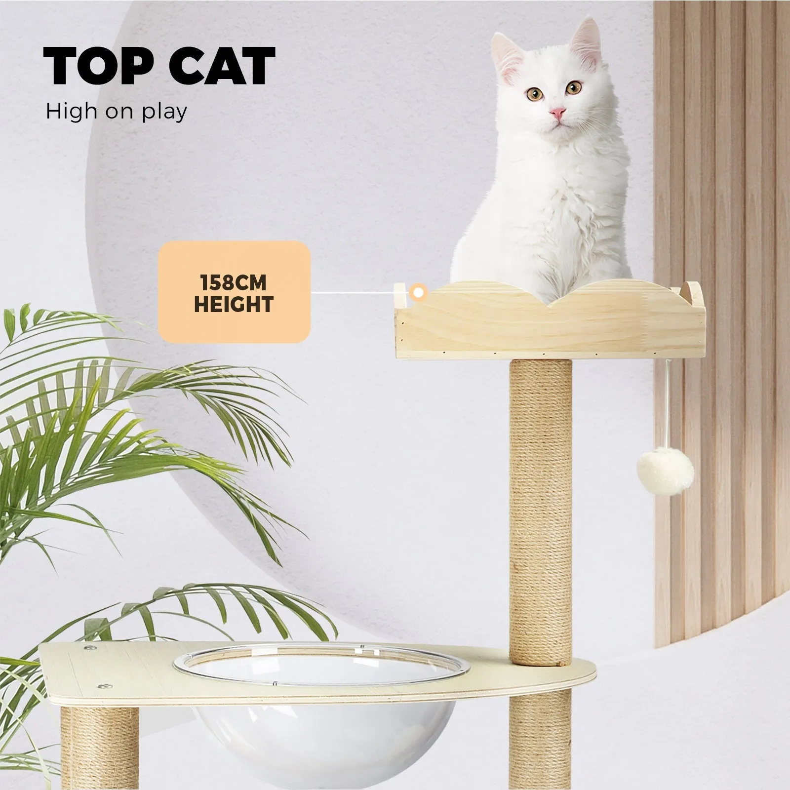 Alopet Cat Tree Scratching Post Scratcher Cats Tower Condo House Bed Furniture