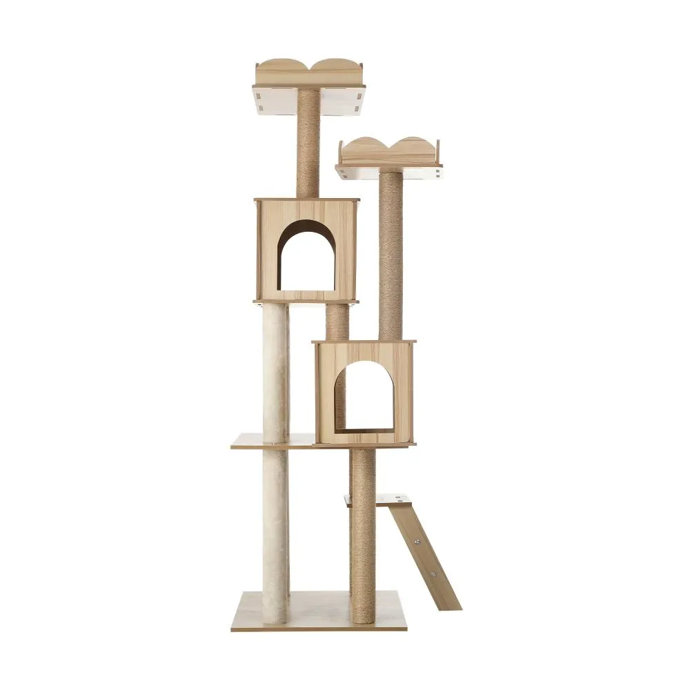 Alopet Cat Tree Tower Scratching Post Wood Condo 161cm