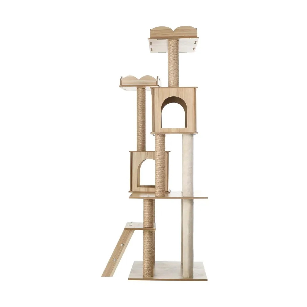 Alopet Cat Tree Tower Scratching Post Wood Condo 161cm