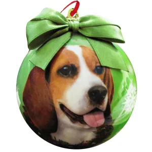 Beagle Christmas Ball Ornament