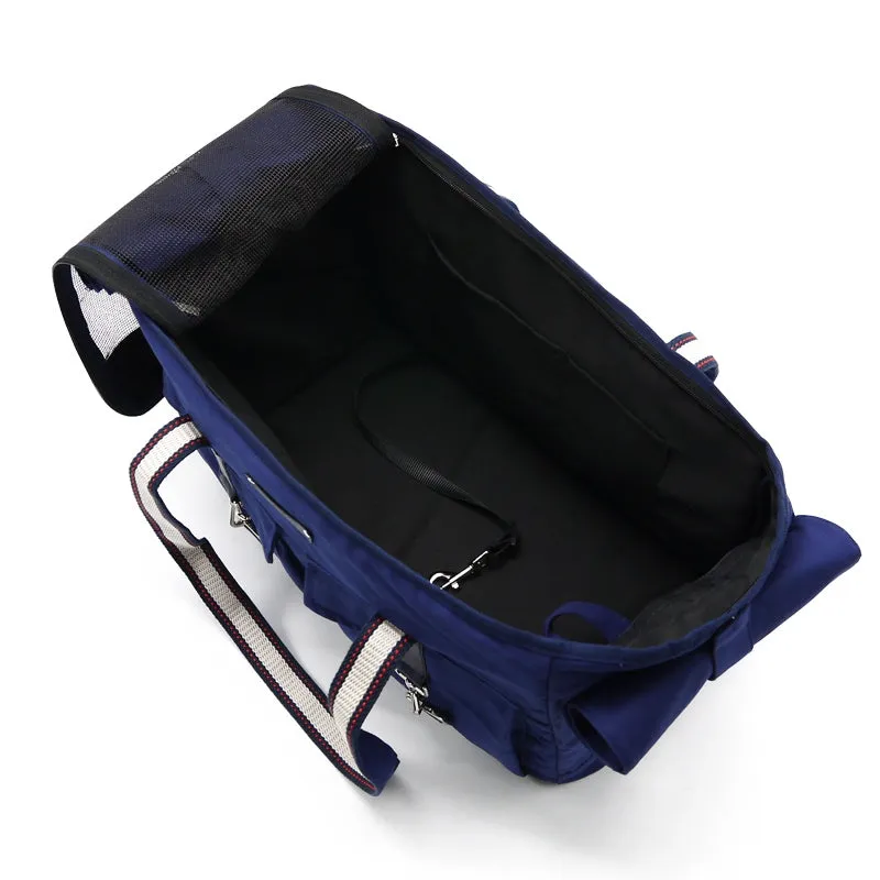 buckle tote - navy