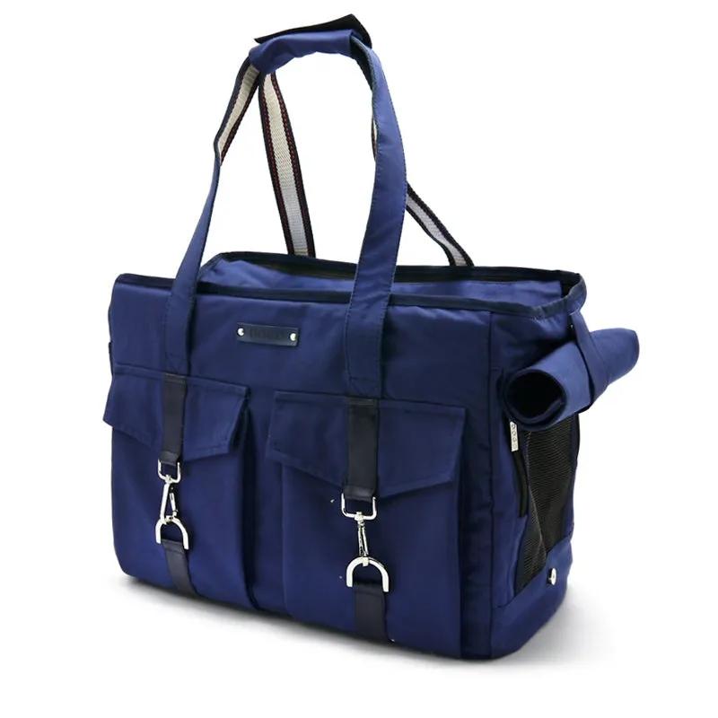buckle tote - navy