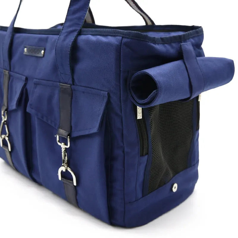 buckle tote - navy