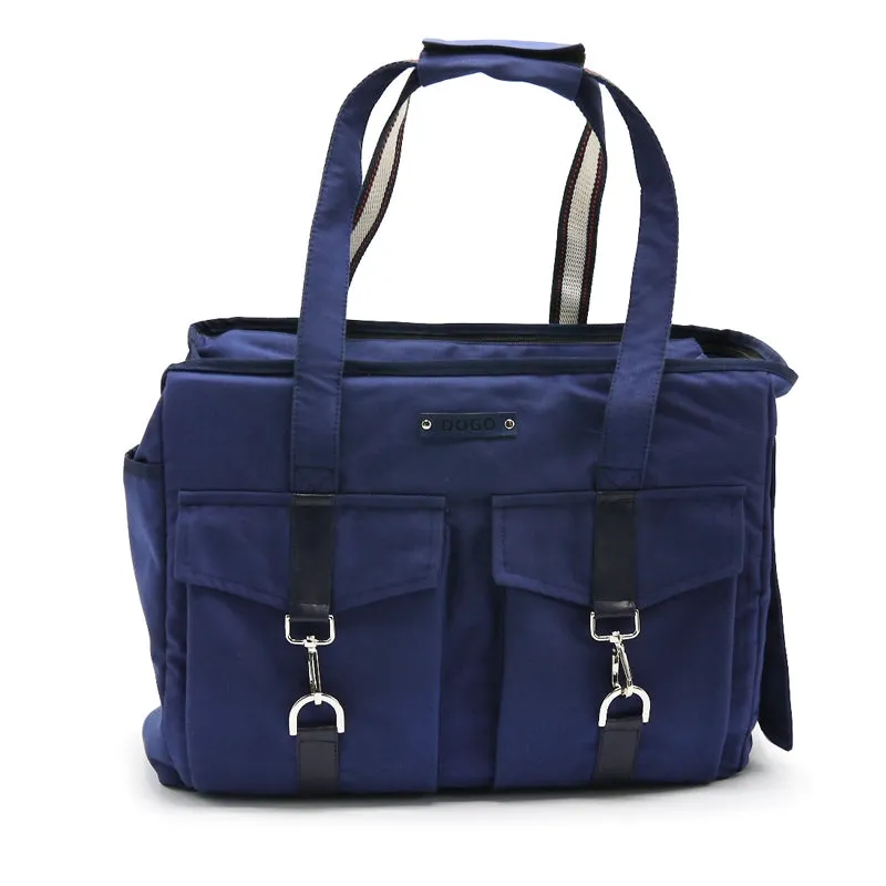 buckle tote - navy