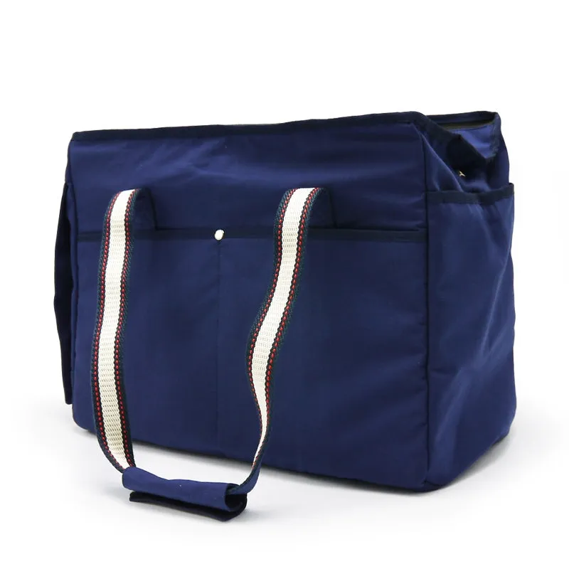 buckle tote - navy