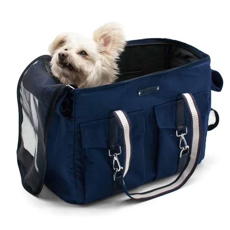 buckle tote - navy