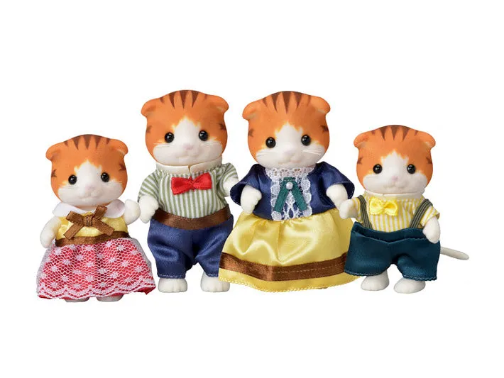 Calico Critters Maple Cat Family