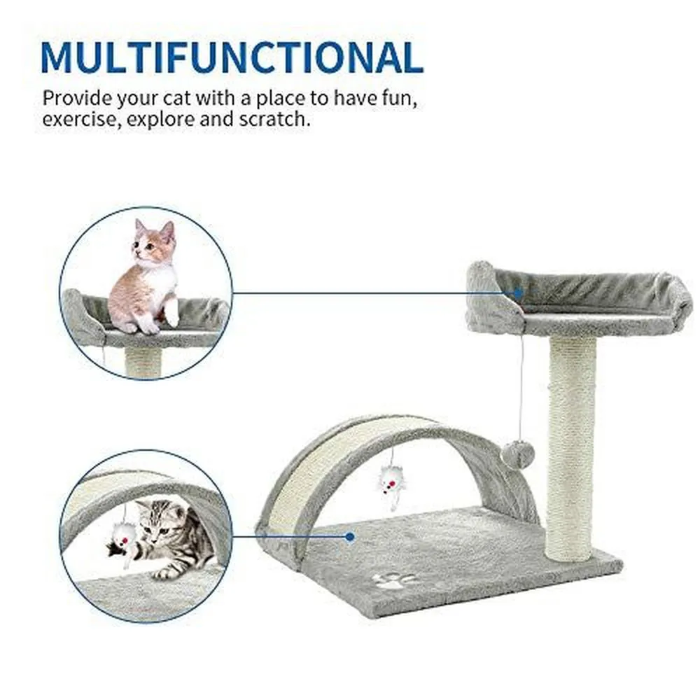 Cat Tree Condo with Scratching Post-17inch