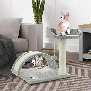 Cat Tree Condo with Scratching Post-17inch