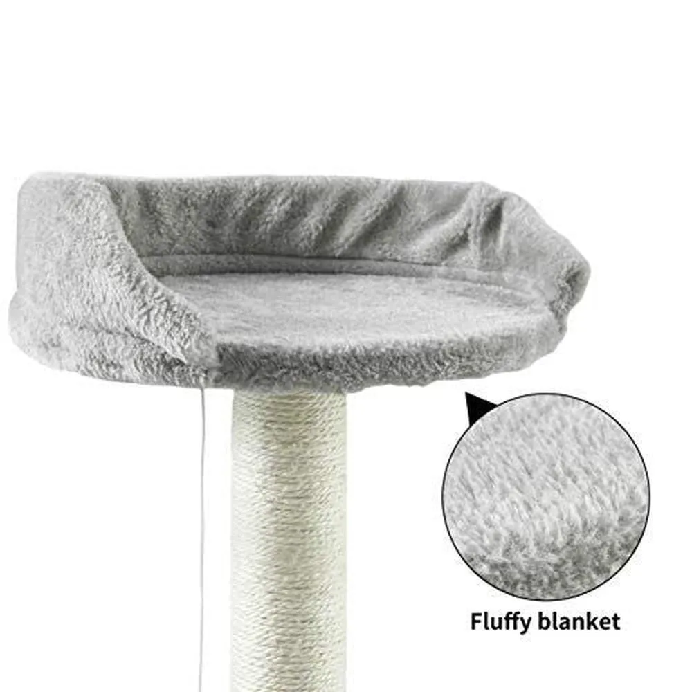 Cat Tree Condo with Scratching Post-17inch