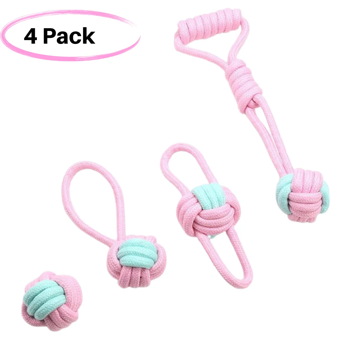 Chewy Interactive Rope Toy Set for Mildly Aggressive Dogs
