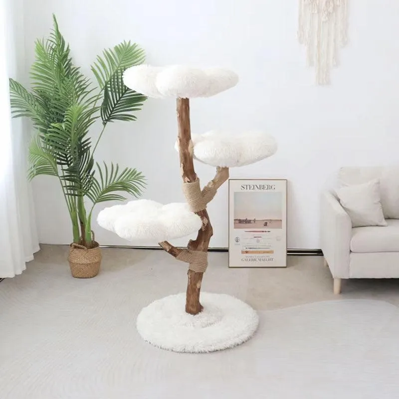 Clouds Deluxe Solid Wood Cat Tree Climbing Frame