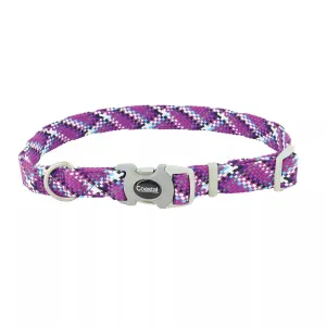 Coastal Pro Active Adjustable Woven Reflective Dog Collar S/M Woven Violet