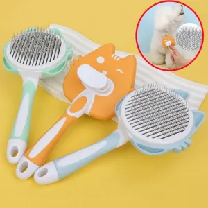 Dog Brush Self Cleaning Cat Brush Pet Hair Remover Massage Dogs Combs Pet Grooming One Button Cleaning Dog Brushes Pet Supplies