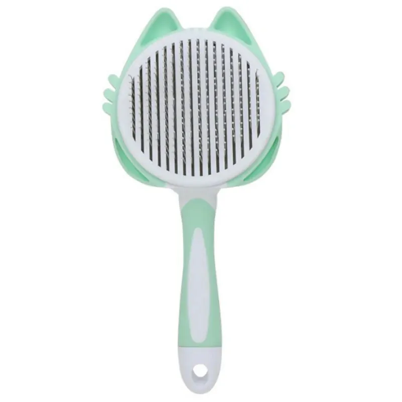 Dog Brush Self Cleaning Cat Brush Pet Hair Remover Massage Dogs Combs Pet Grooming One Button Cleaning Dog Brushes Pet Supplies