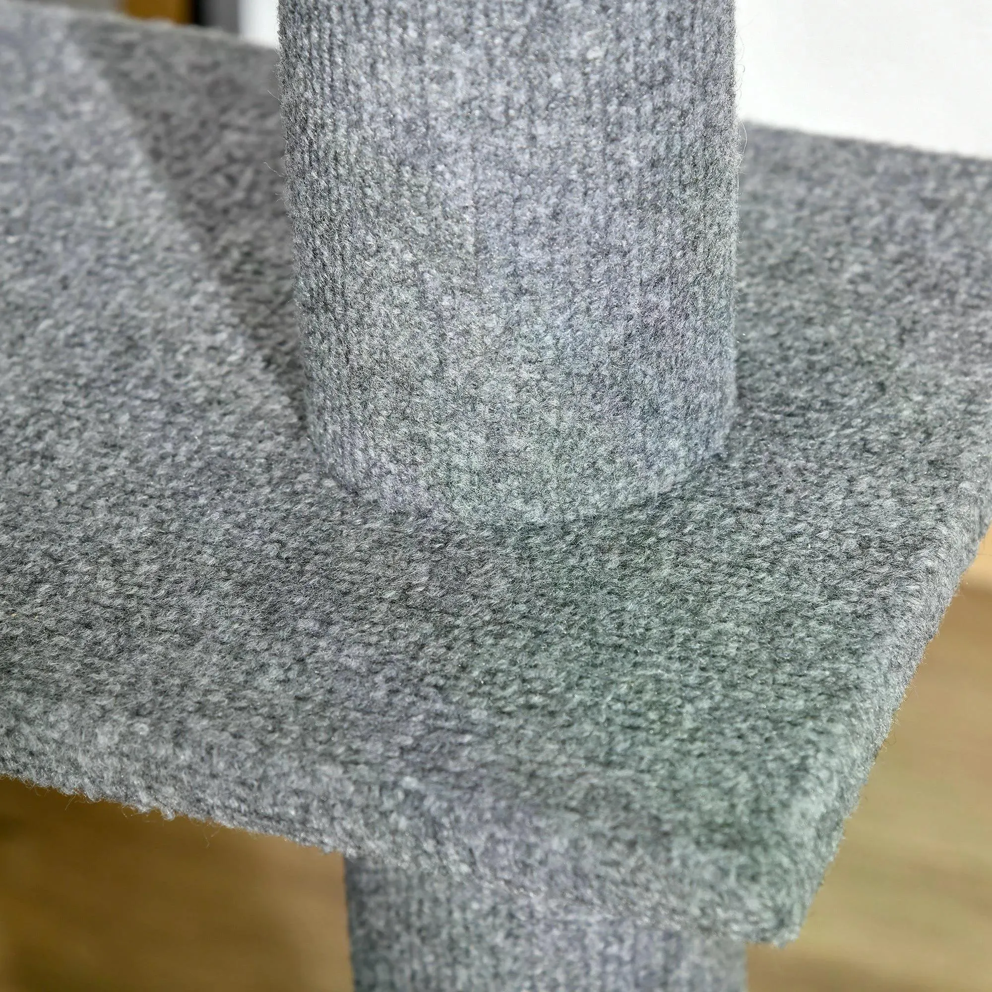 Floor-to-Ceiling Cat Tree with 3 Perches, 228-260cm - Grey