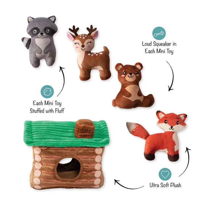 Fringe Dog Toy Hide/Seek Cabin Time
