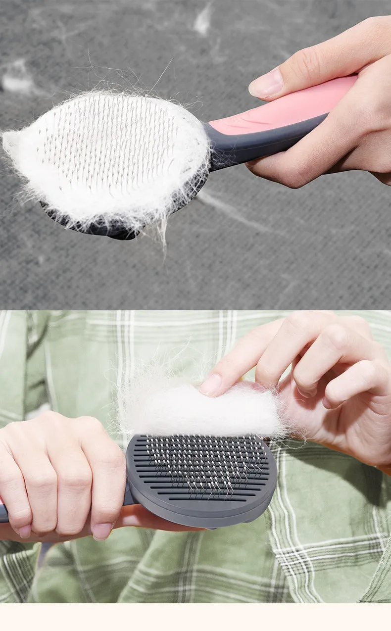 Funki Buys | Pet Brushes | Cat Dog Comb Pop Out Self Cleaning