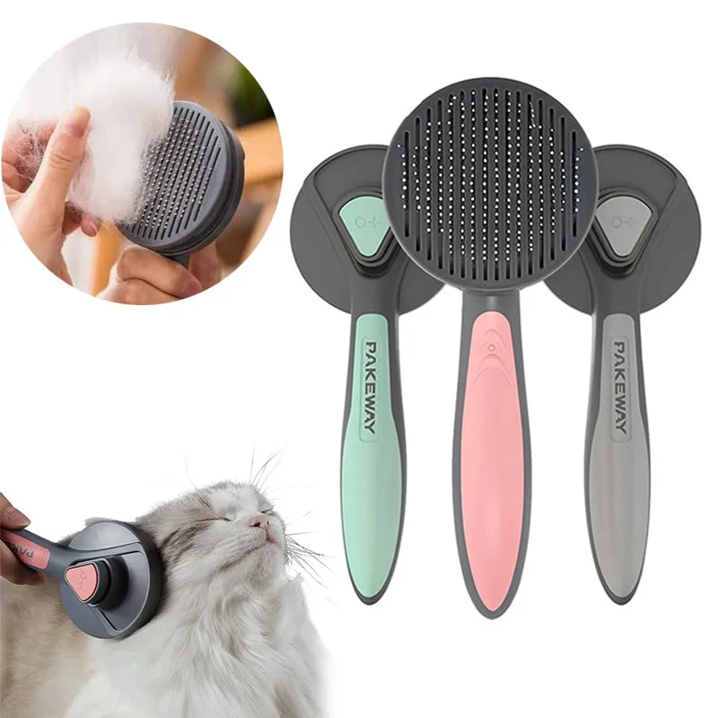 Funki Buys | Pet Brushes | Cat Dog Comb Pop Out Self Cleaning
