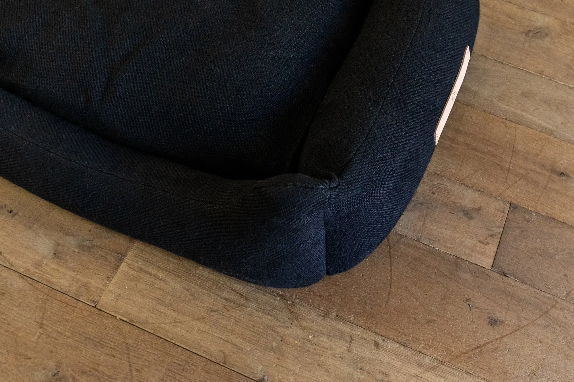 Henri Jute Dog Bed, Charcoal