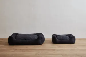 Henri Jute Dog Bed, Charcoal
