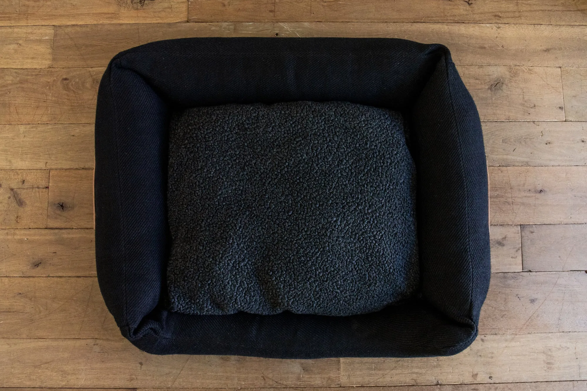Henri Jute Dog Bed, Charcoal