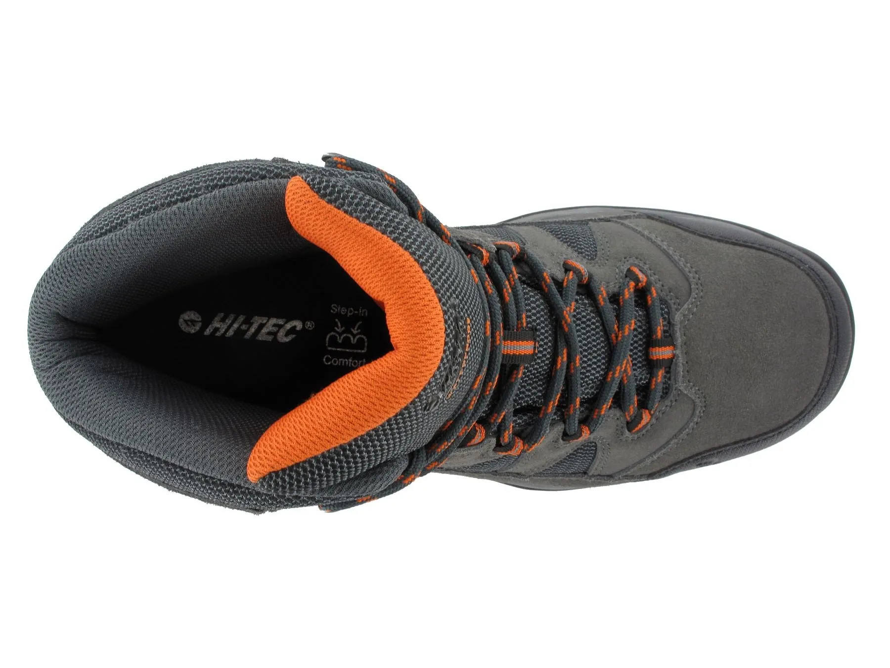 Hi Tec Men's Wide Fit Bandera II Water Proof Mens Boots in Charcoal/Graphite/Burnt Orange