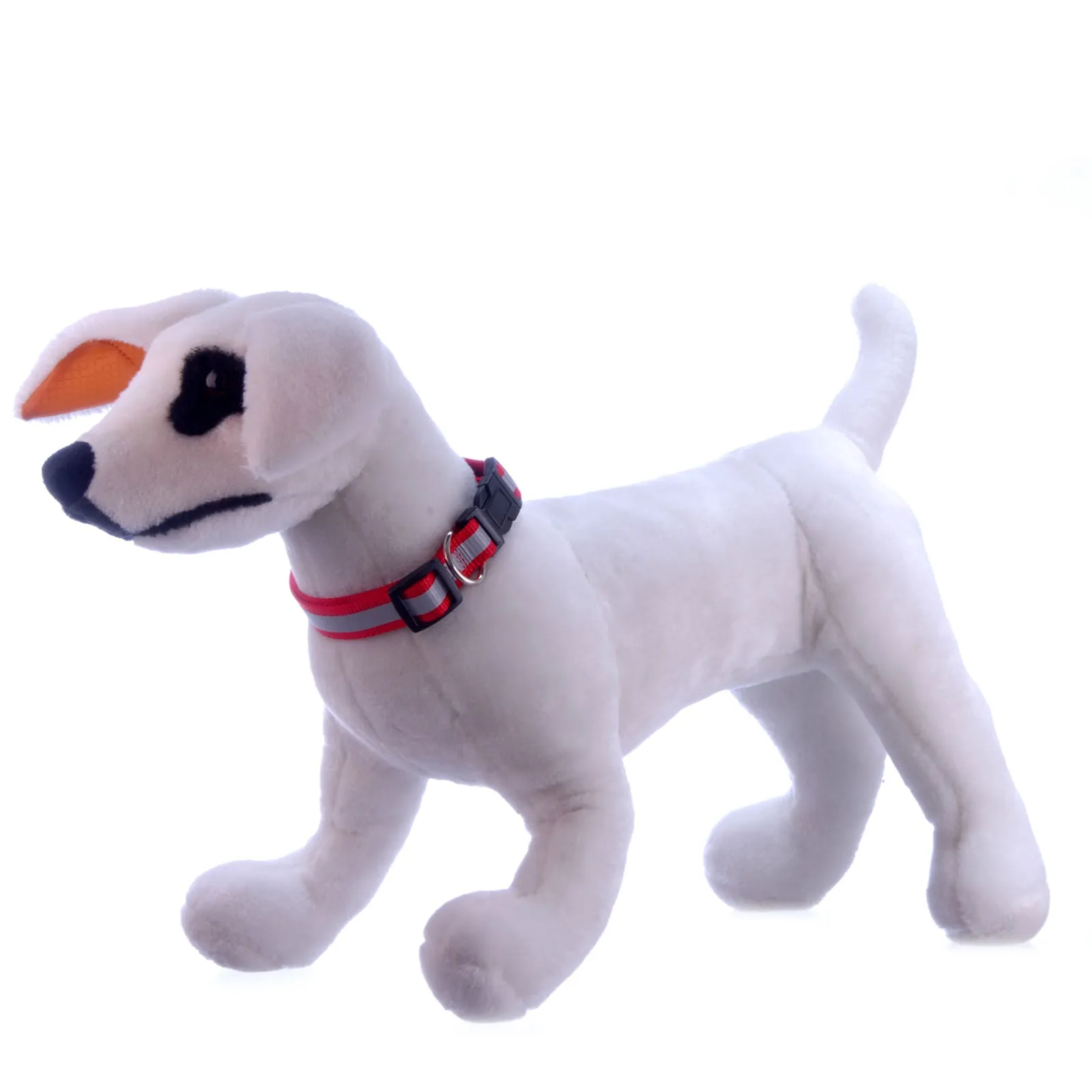 Jeffers Reflective Stripe Nylon Dog Collars, 3/4"W Adjustable to 14"-22"L