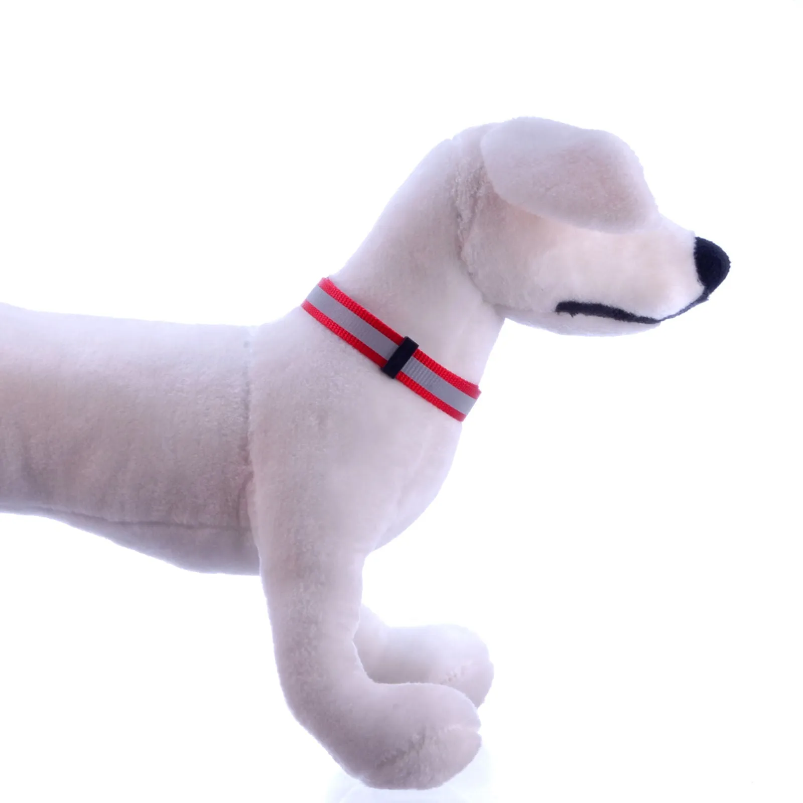 Jeffers Reflective Stripe Nylon Dog Collars, 3/4"W Adjustable to 14"-22"L