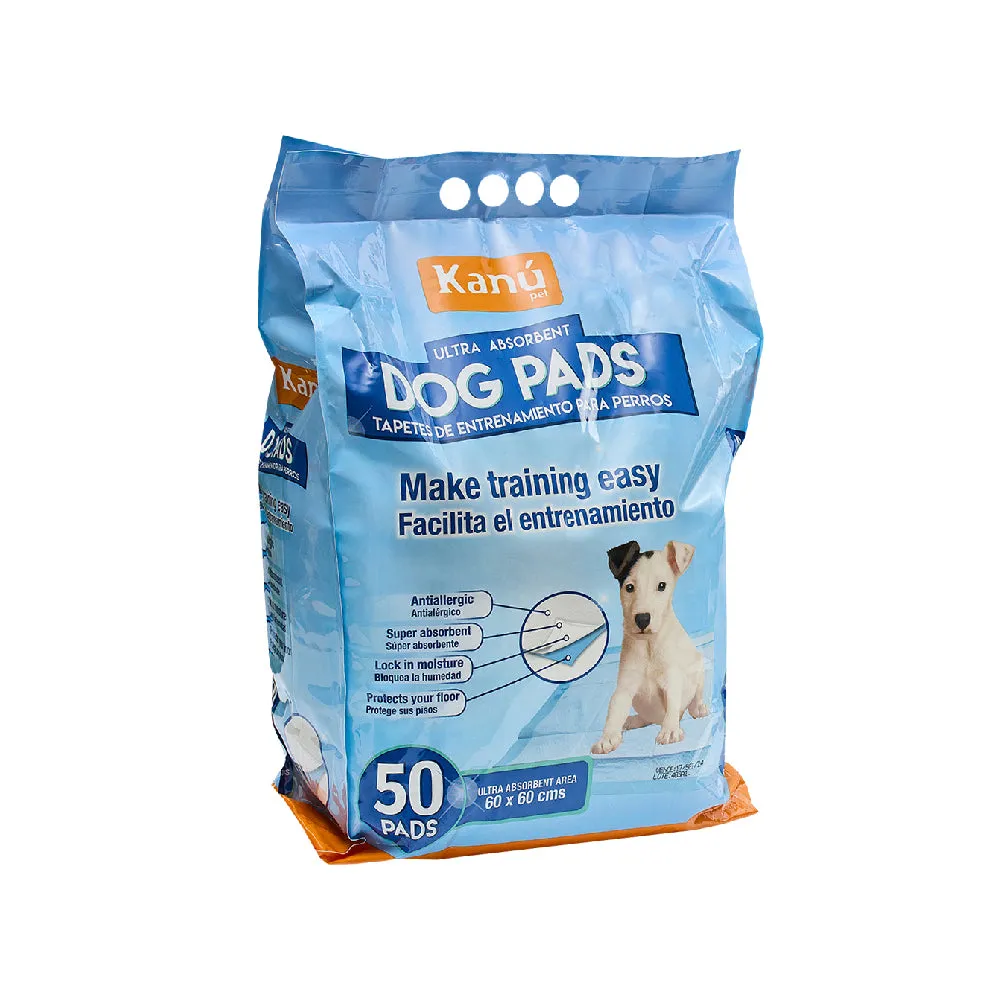 Kanu Pet Dog Pads Kanu Pet Dog Training Pads, Pack of 10, Absorbent, Anti-Allergenic, Non-Slip