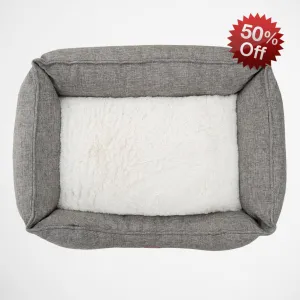 Louie Living | Rectangle Lounger Pet Bed - Grey