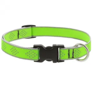 Lupine Adjustable Dog Collar 3/4" Wide X 13"-22" Neck Size High Lights Green Diamond