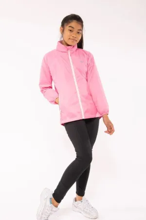 Mac in a Sac Kids Waterproof Breathable Windproof Packable Origin Jacket-PINK