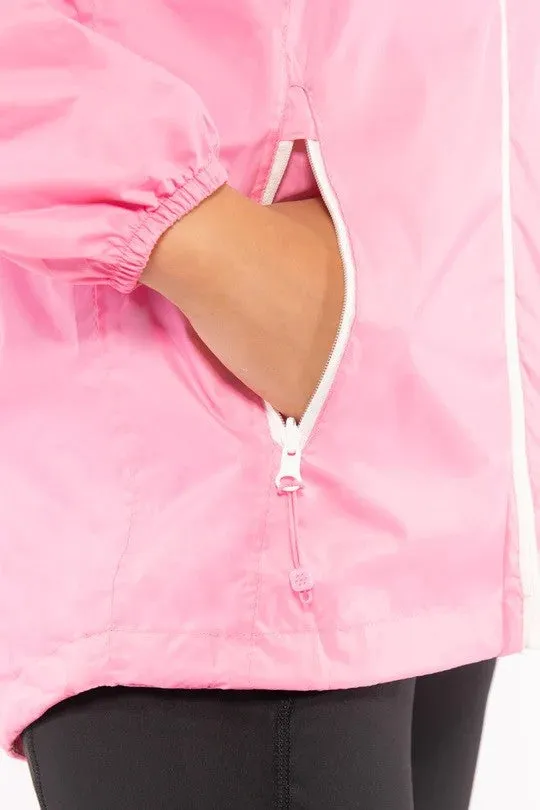Mac in a Sac Kids Waterproof Breathable Windproof Packable Origin Jacket-PINK