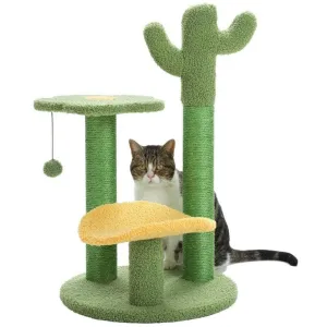 Multi-Level Indoor Cat Tree with Perch & Ball & Scratching Posts