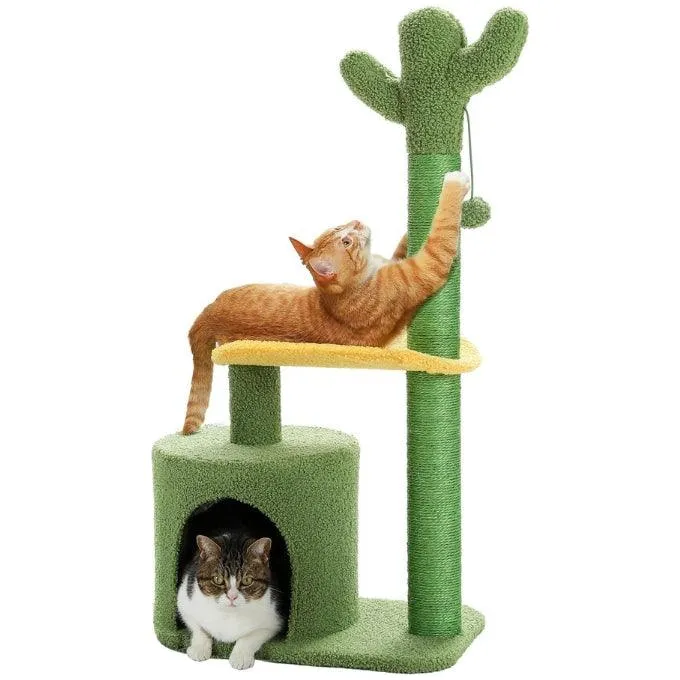Multi-Level Indoor Cat Tree with Perch & Ball & Scratching Posts