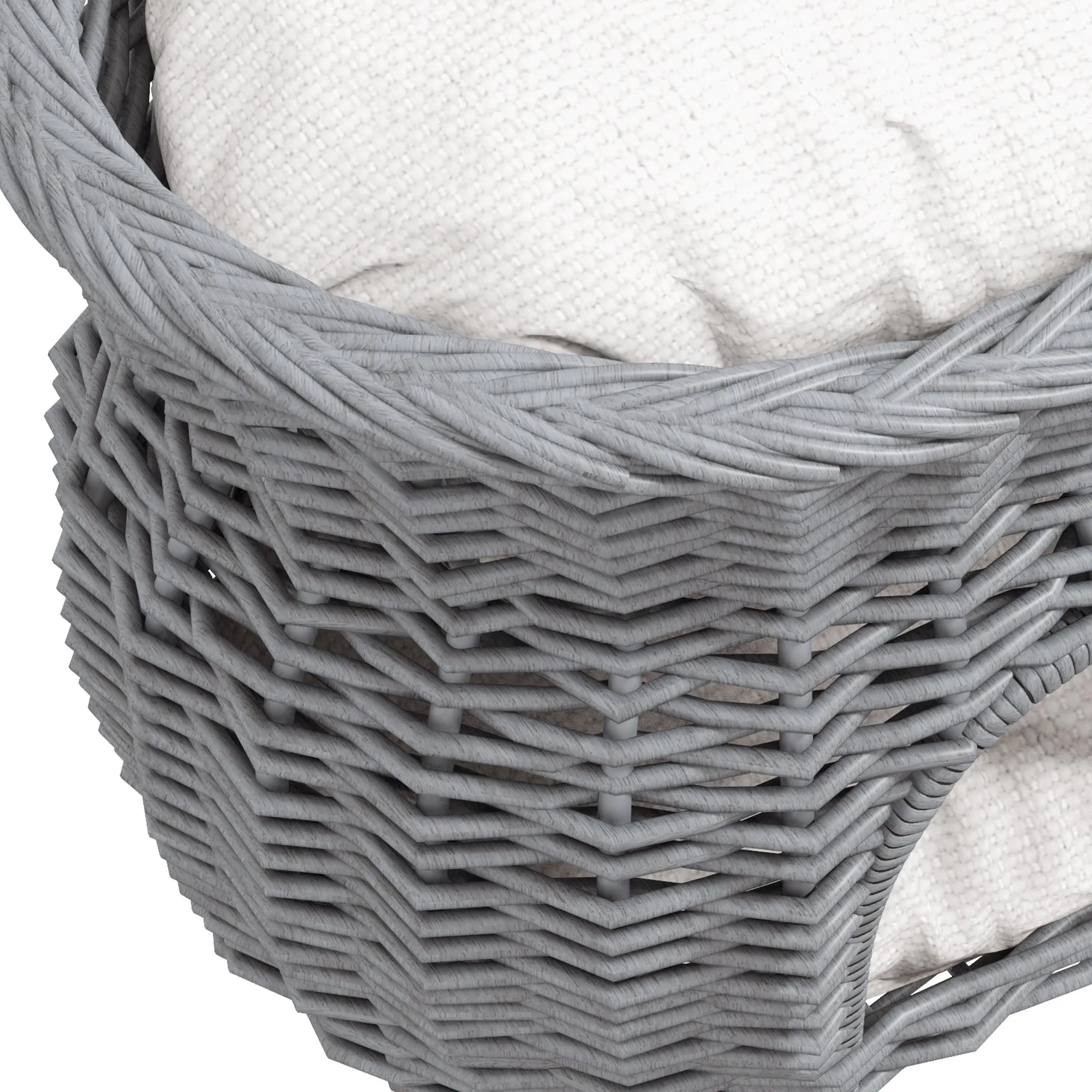 PawHut 2-Tier Elevated Pet Cushion Bed Basket Willow Cat Tree House Condo Kennel