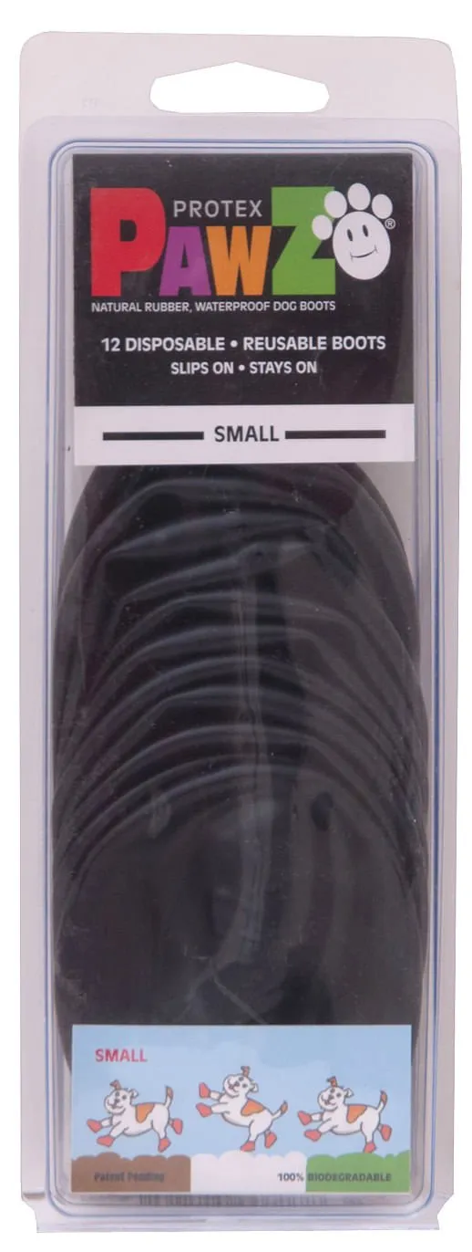 PawZ Dog Boots, Black (12-pack)